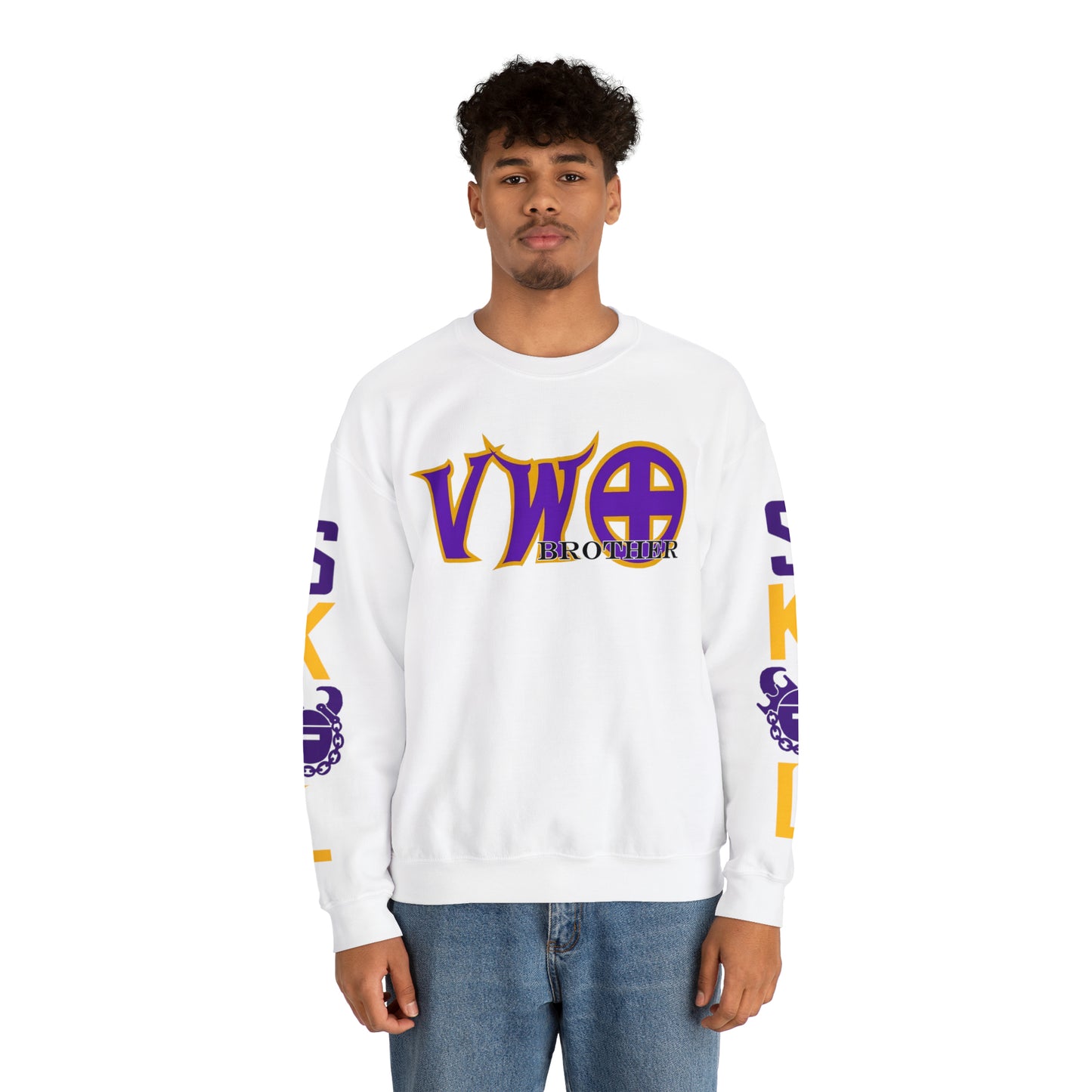 Unisex Heavy Blend™ Crewneck - VWO Brother + The Original (Sleeves)