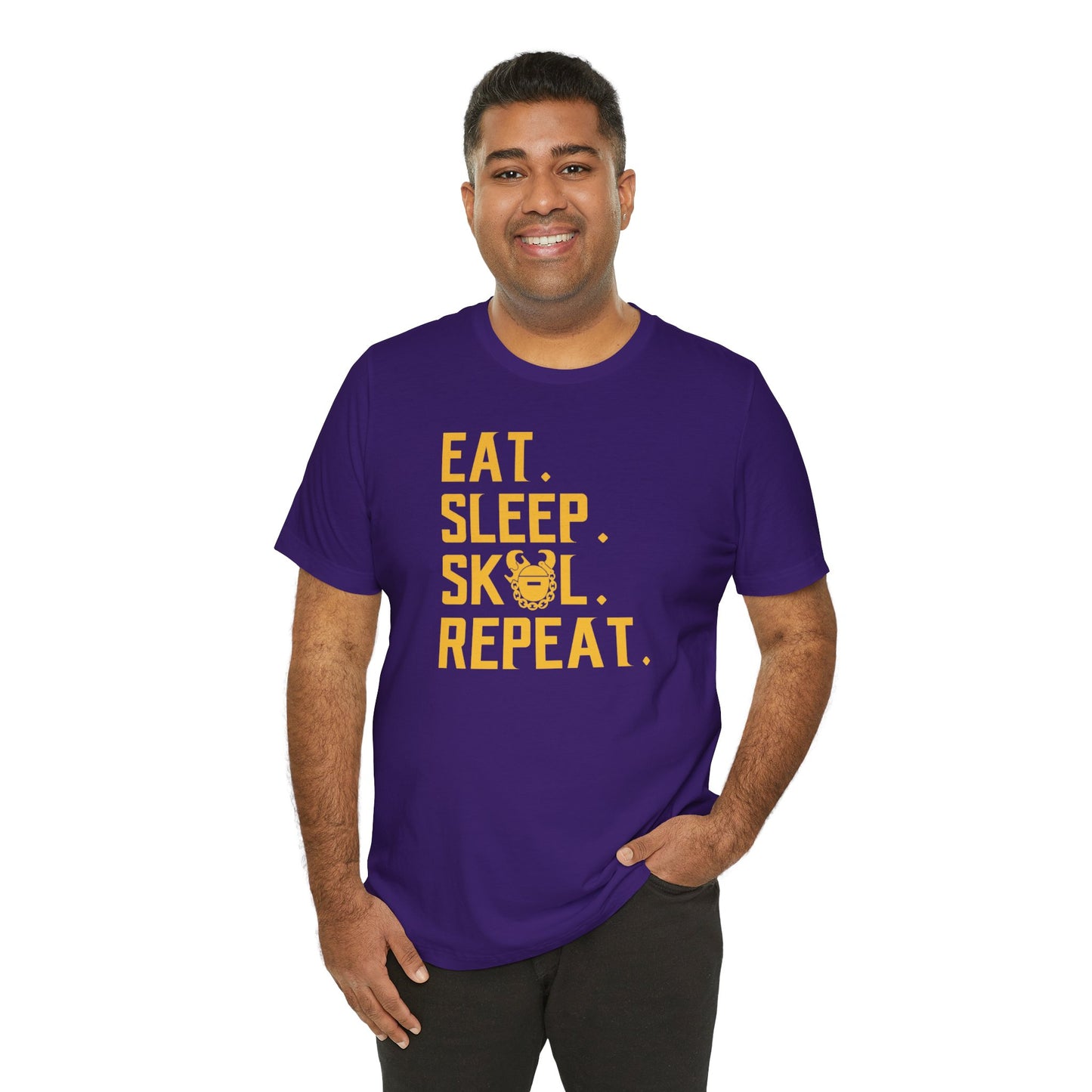 Unisex Jersey Short Sleeve Tee - Eat. Sleep. Repeat.