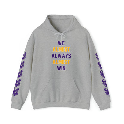 Unisex Heavy Blend™ Hooded Sweatshirt - ALMOST + Game Day Helmet (Sleeves)