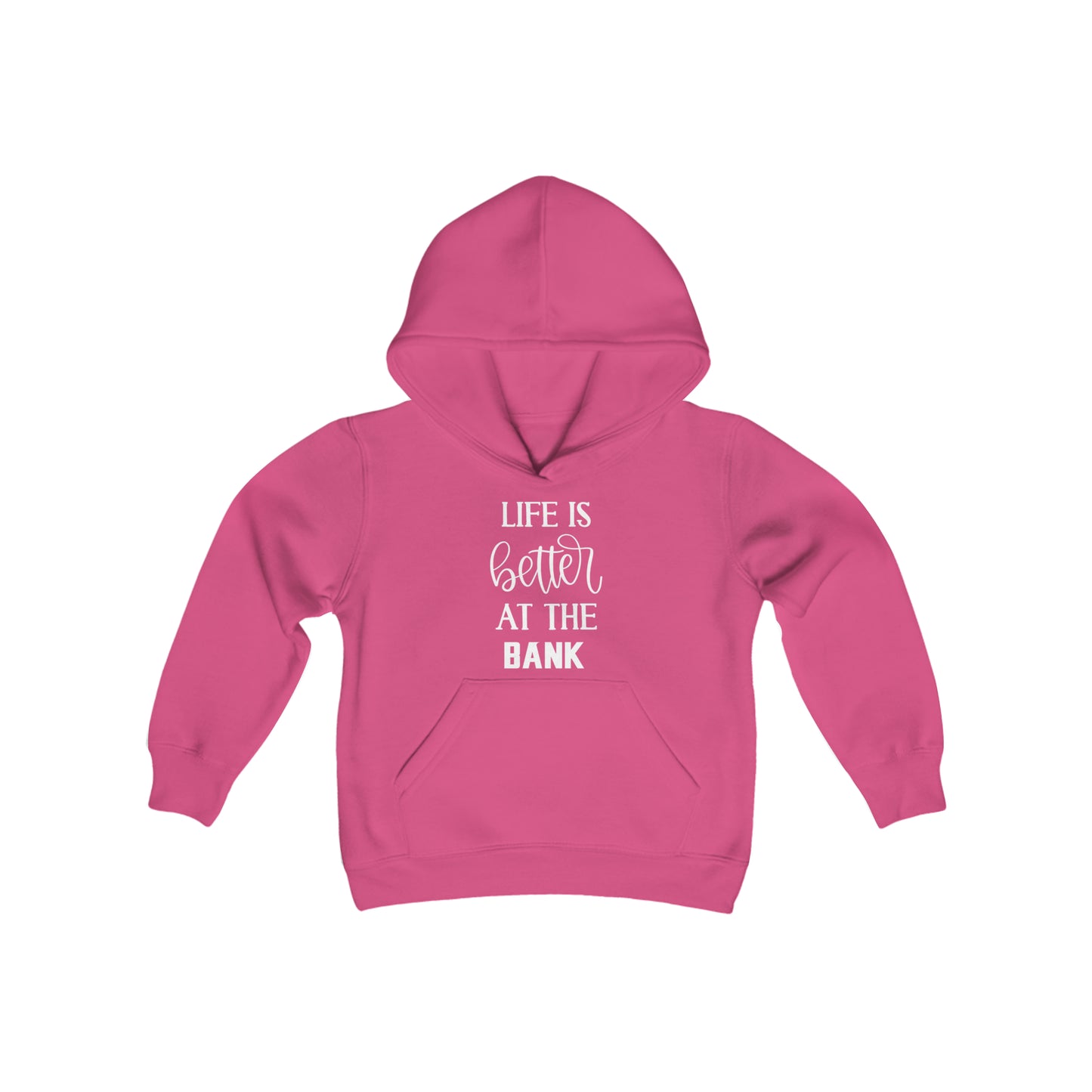 Youth Heavy Blend Hoodie - Life is Better at the BANK