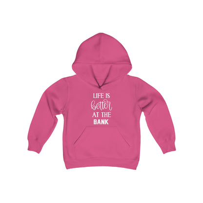 Youth Heavy Blend Hoodie - Life is Better at the BANK