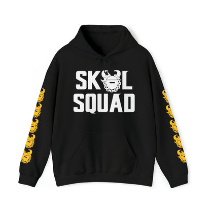 Unisex Heavy Blend™ Hooded Sweatshirt - SQUAD + Game Day Helmet (Sleeves)