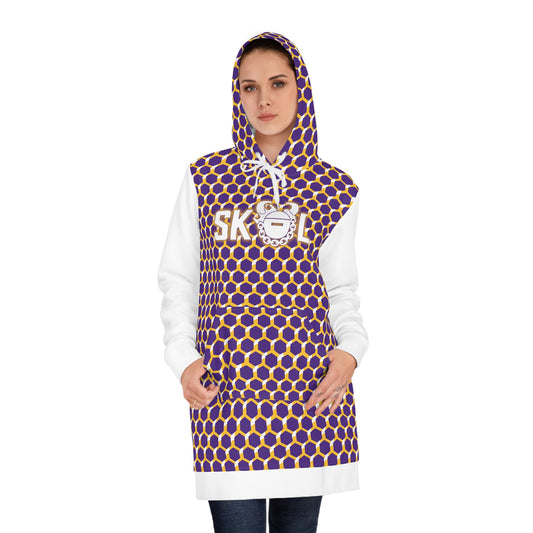 Hoodie Dress - Purple/Gold Hex - The Original