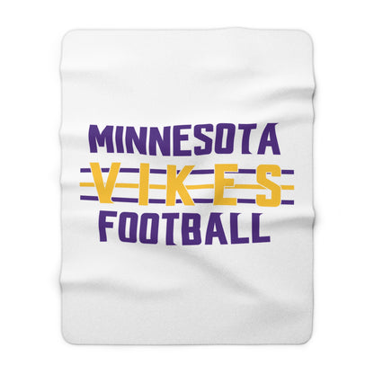 Sherpa Fleece Blanket - Vikes Football