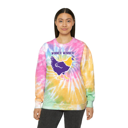 Tie-Dye Crewneck - Winner Winner Chicken Dinner