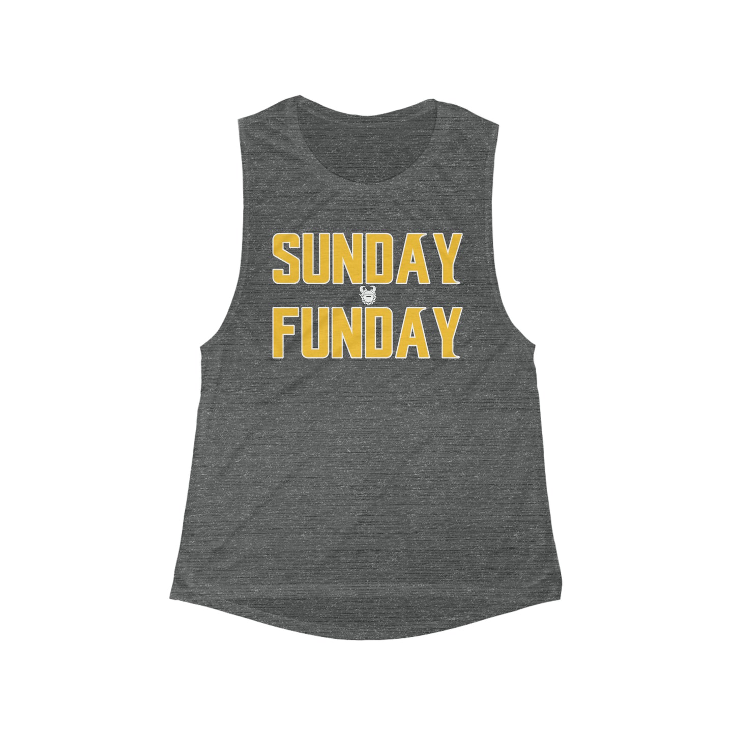 Women's Flowy Scoop Muscle Tank - SUNDAY FUNDAY