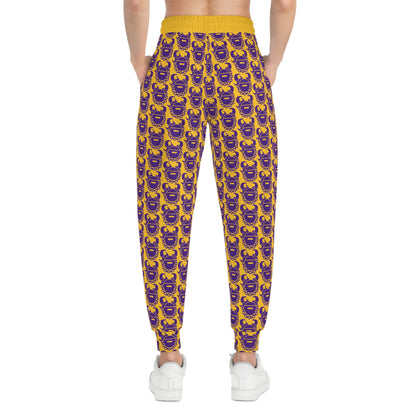 Athletic Joggers - Gold/Purple Helmets