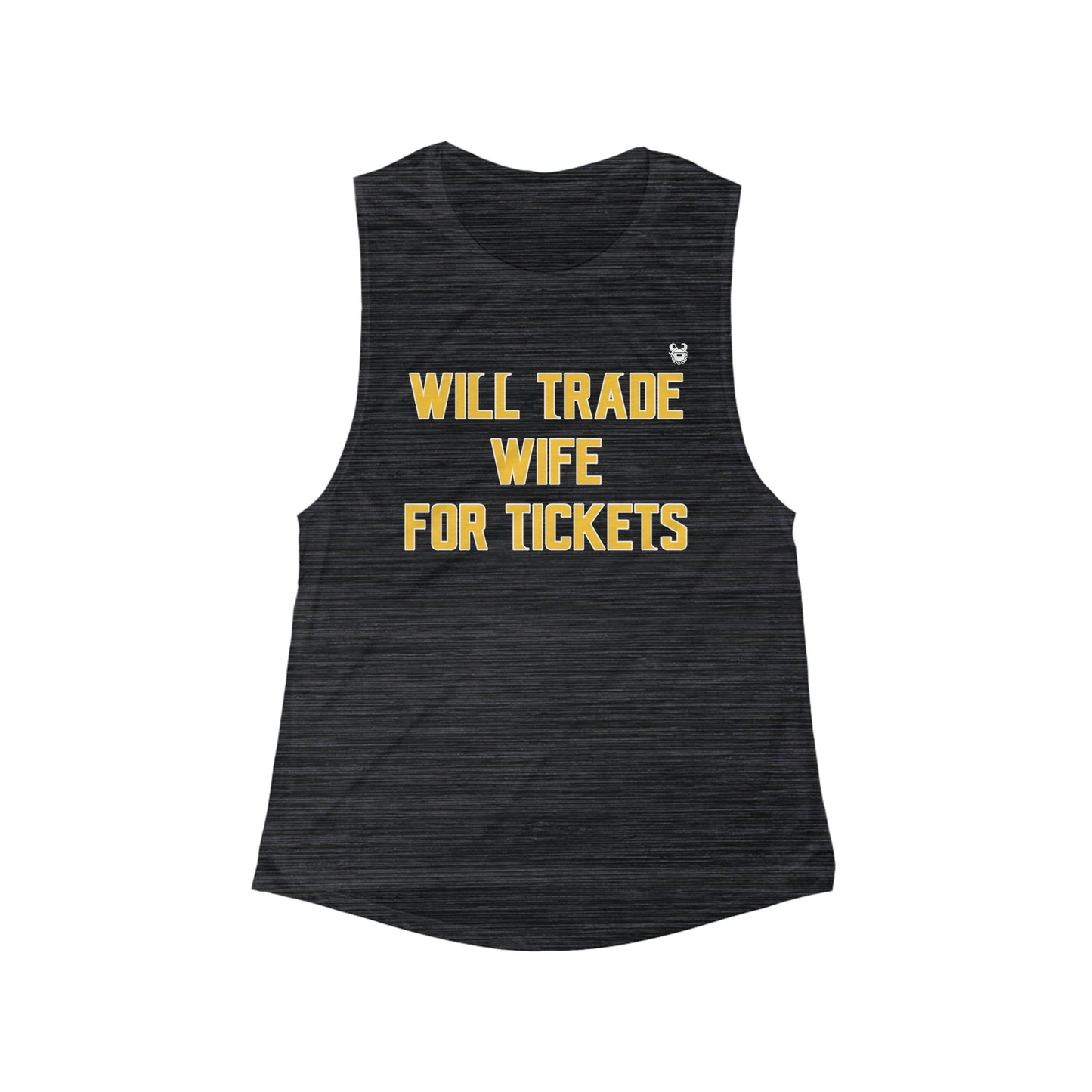 Women's Flowy Scoop Muscle Tank - Wife for Tickets