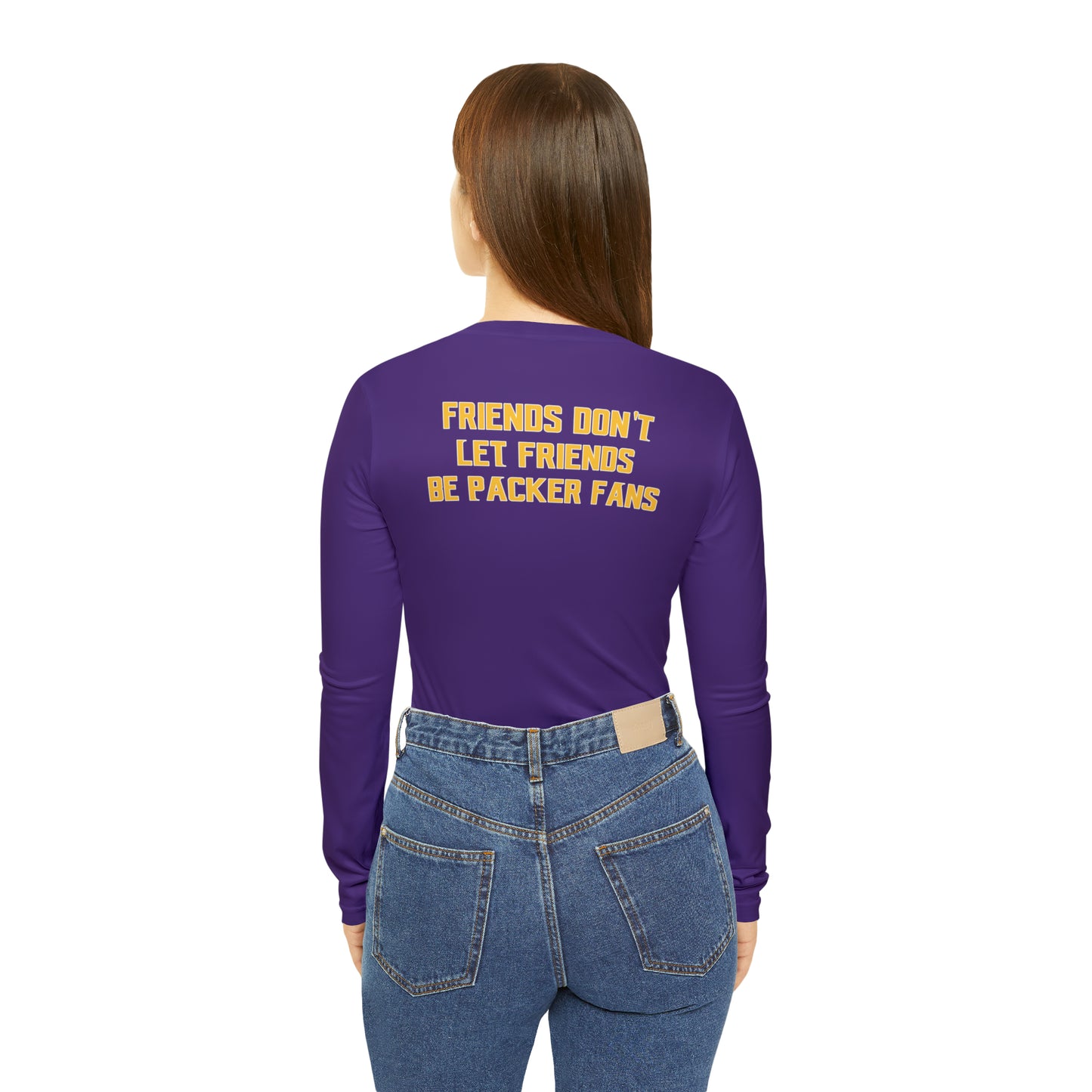 Women's Long Sleeve V-neck Shirt - Friends Don't Let Friends