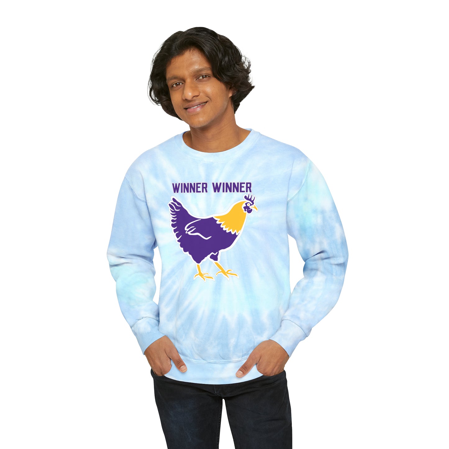 Tie-Dye Crewneck - Winner Winner Chicken Dinner