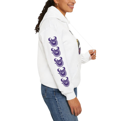 Unisex Heavy Blend™ Hooded Sweatshirt - Girlll! + Game Day Helmet (Sleeves)