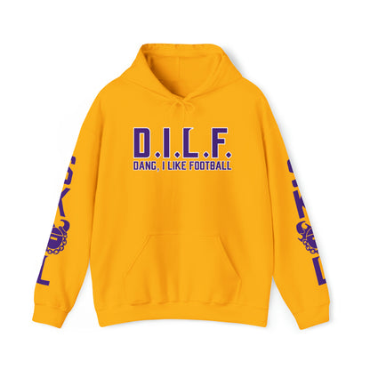 Unisex Heavy Blend™ Hooded Sweatshirt - D.I.L.F. + Original (Sleeves)