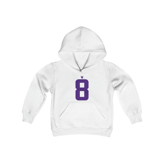 Youth Heavy Blend Hoodie - Jersey #8