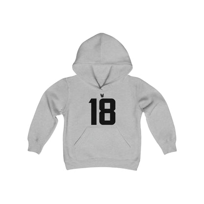 Youth Heavy Blend Hoodie - Jersey #18