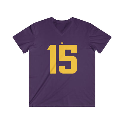 Men's Fitted V-Neck Short Sleeve - Jersey #15