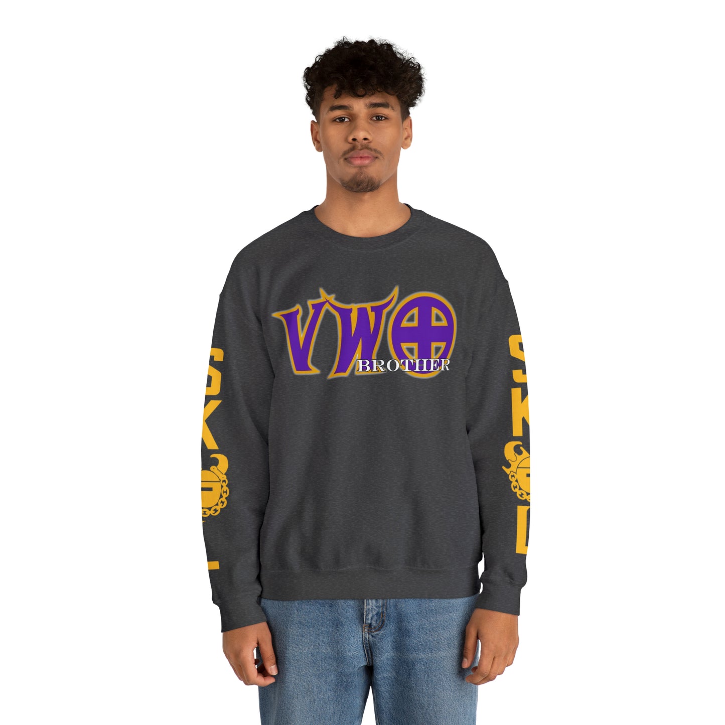 Unisex Heavy Blend™ Crewneck - VWO Brother + The Original (Sleeves)