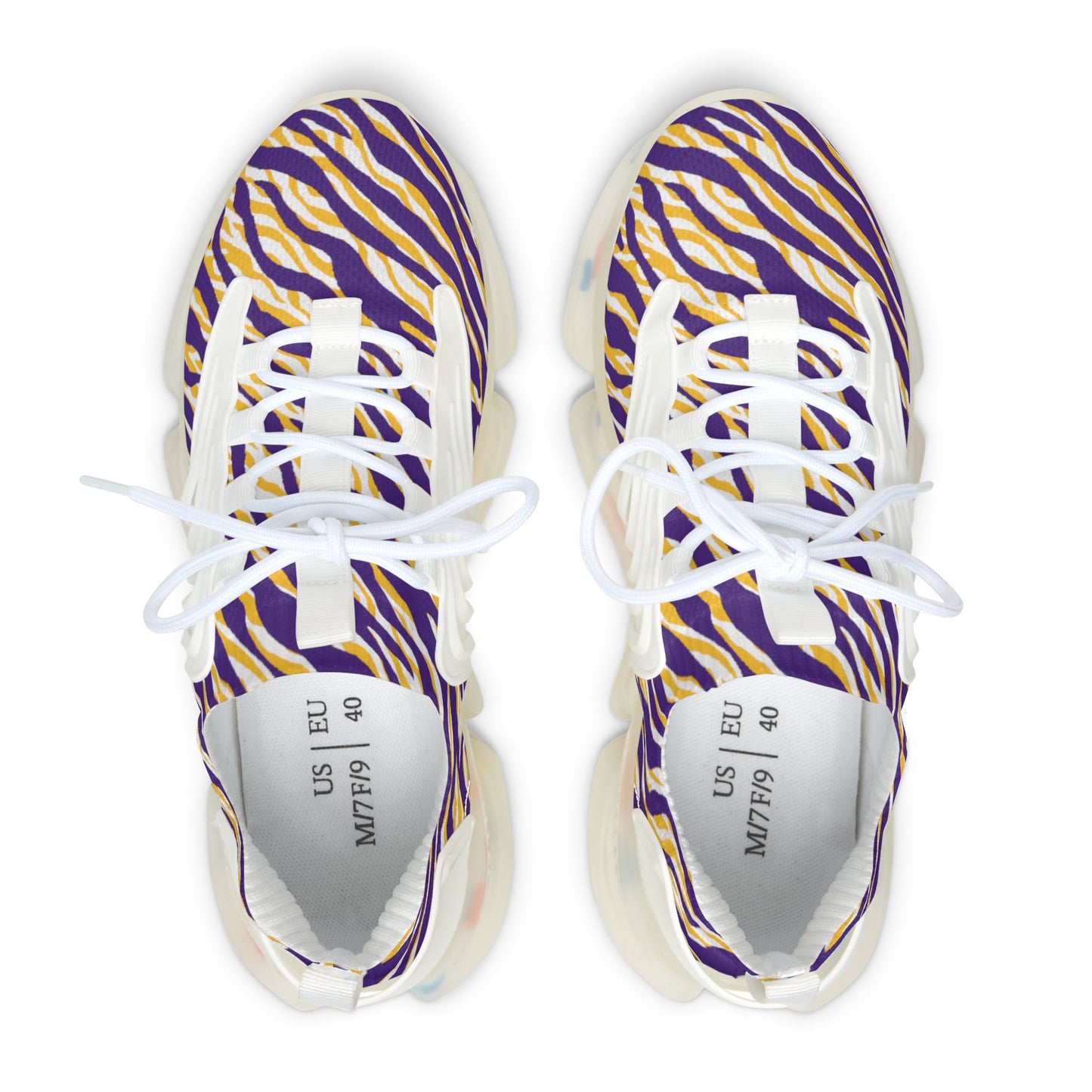 Women's Mesh Sneakers - Zebra Print