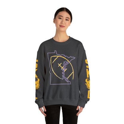 Unisex Heavy Blend™ Crewneck - MN State Football + The Original (Sleeves)