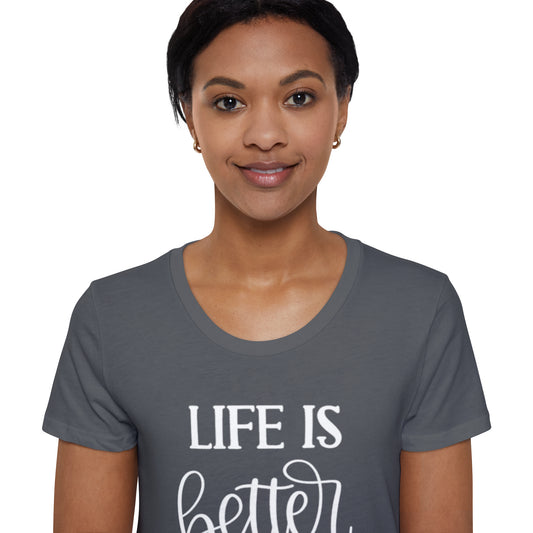 Women's Organic T - Life is Better at the BANK