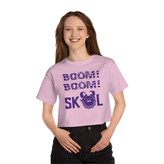 Women's Champion Heritage Cropped Top - BOOM! BOOM!