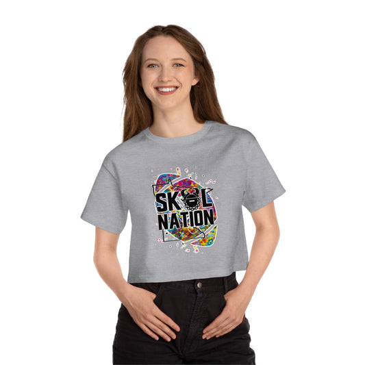 Women's Champion Heritage Cropped Top - MN Nation (Color Blast)