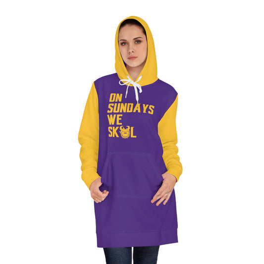 Hoodie Dress - Purple/Gold - On Sundays