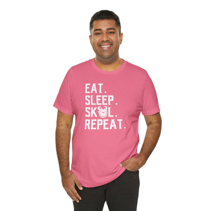 Unisex Jersey Short Sleeve Tee - Eat. Sleep. Repeat.