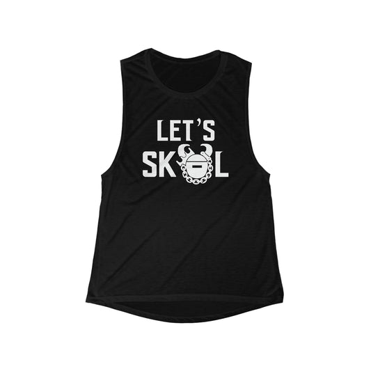 Women's Flowy Scoop Muscle Tank - Let's go!