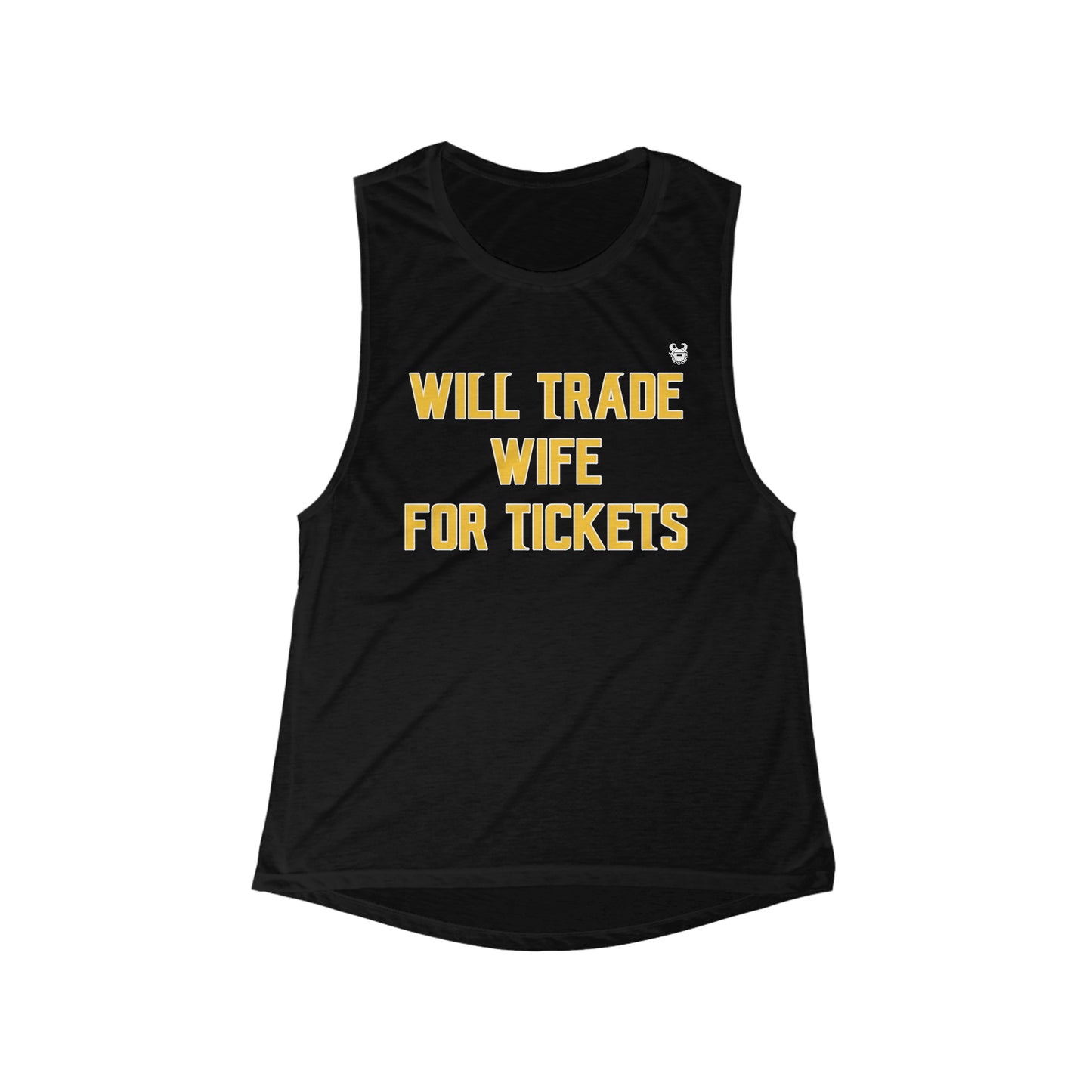 Women's Flowy Scoop Muscle Tank - Wife for Tickets