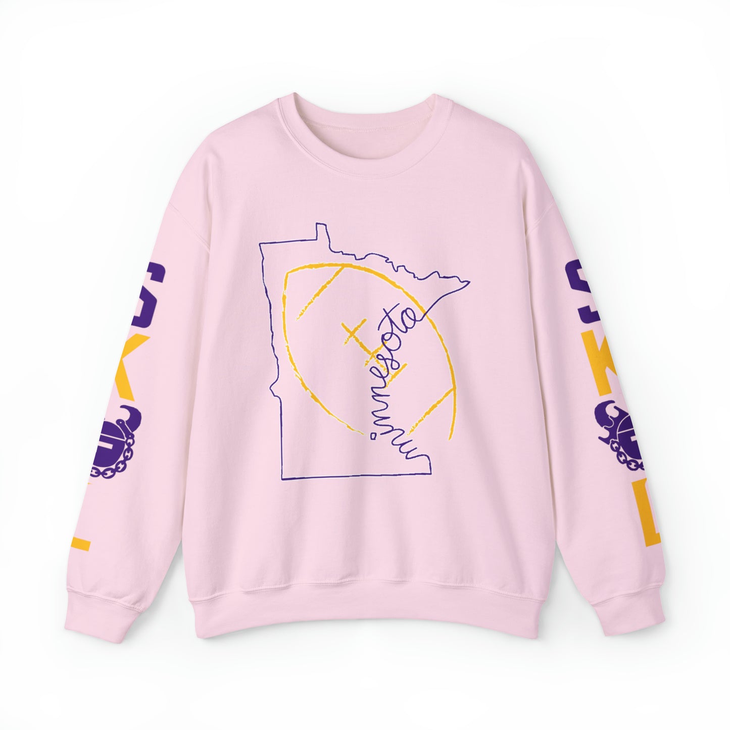 Unisex Heavy Blend™ Crewneck - MN State Football + The Original (Sleeves)