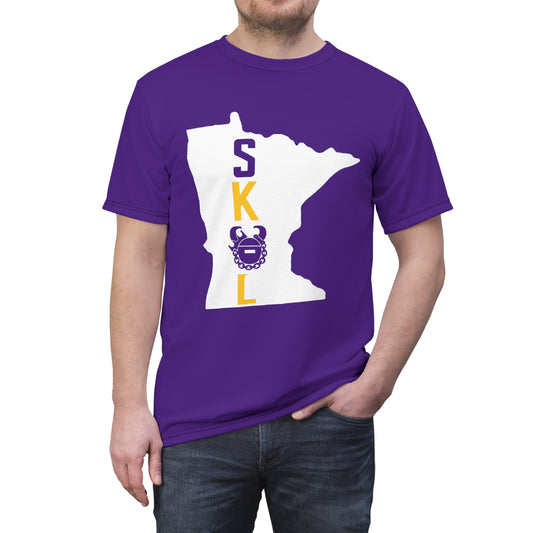 Unisex Cut & Sew Tee - Purple - Minnesota