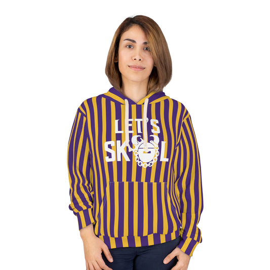 Unisex Pullover Hoodie - Stripes - Let's go!