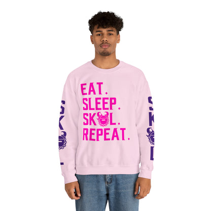 Unisex Heavy Blend™ Crewneck - Eat. Sleep. Repeat. + The Original (Sleeves)