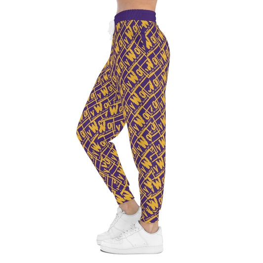 Athletic Joggers - Purple/Gold - VWO (Framed)