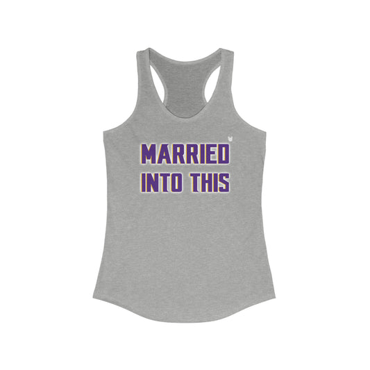 Ladies Ideal Racerback Tank - Married Into This