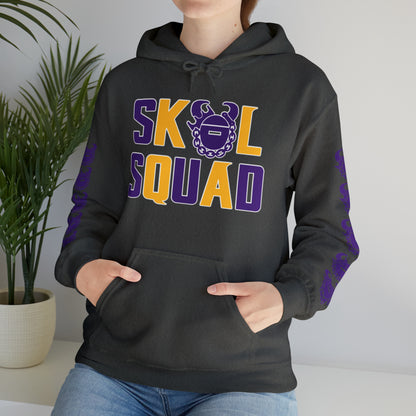 Unisex Heavy Blend™ Hooded Sweatshirt - SQUAD + Game Day Helmet (Sleeves)