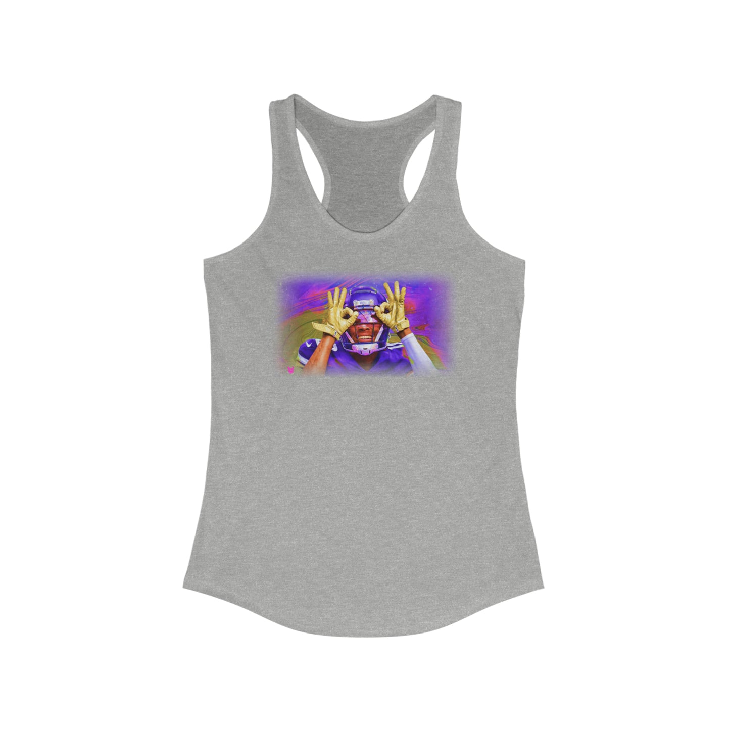 Ladies Ideal Racerback Tank - Griddy (Color Blast)