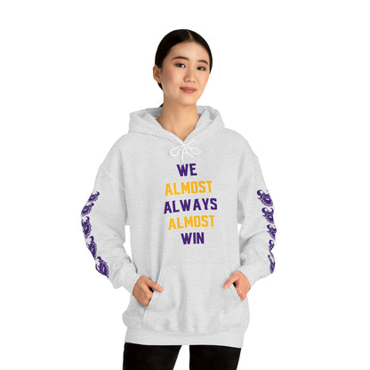 Unisex Heavy Blend™ Hooded Sweatshirt - ALMOST + Game Day Helmet (Sleeves)