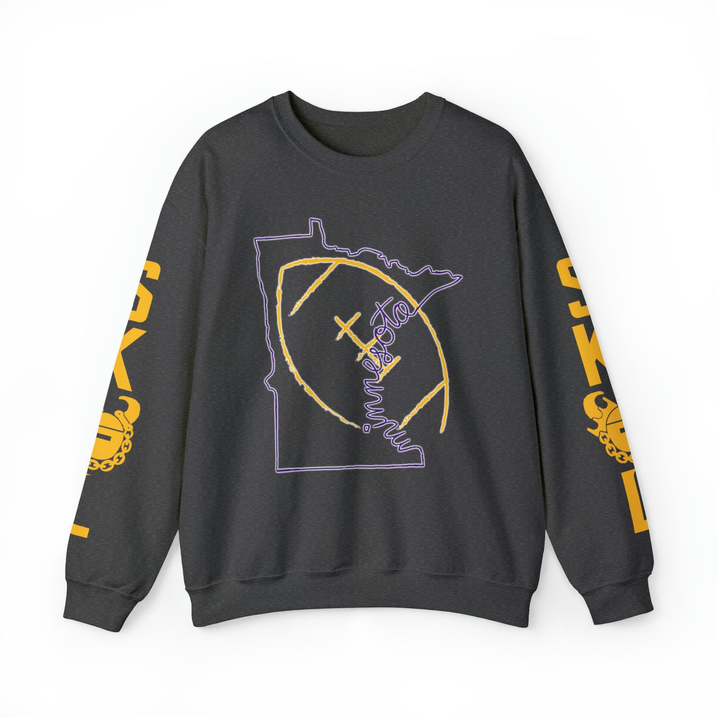 Unisex Heavy Blend™ Crewneck - MN State Football + The Original (Sleeves)