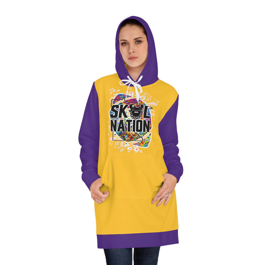 Hoodie Dress - Gold/Purple - MN Nation (Color Blast)