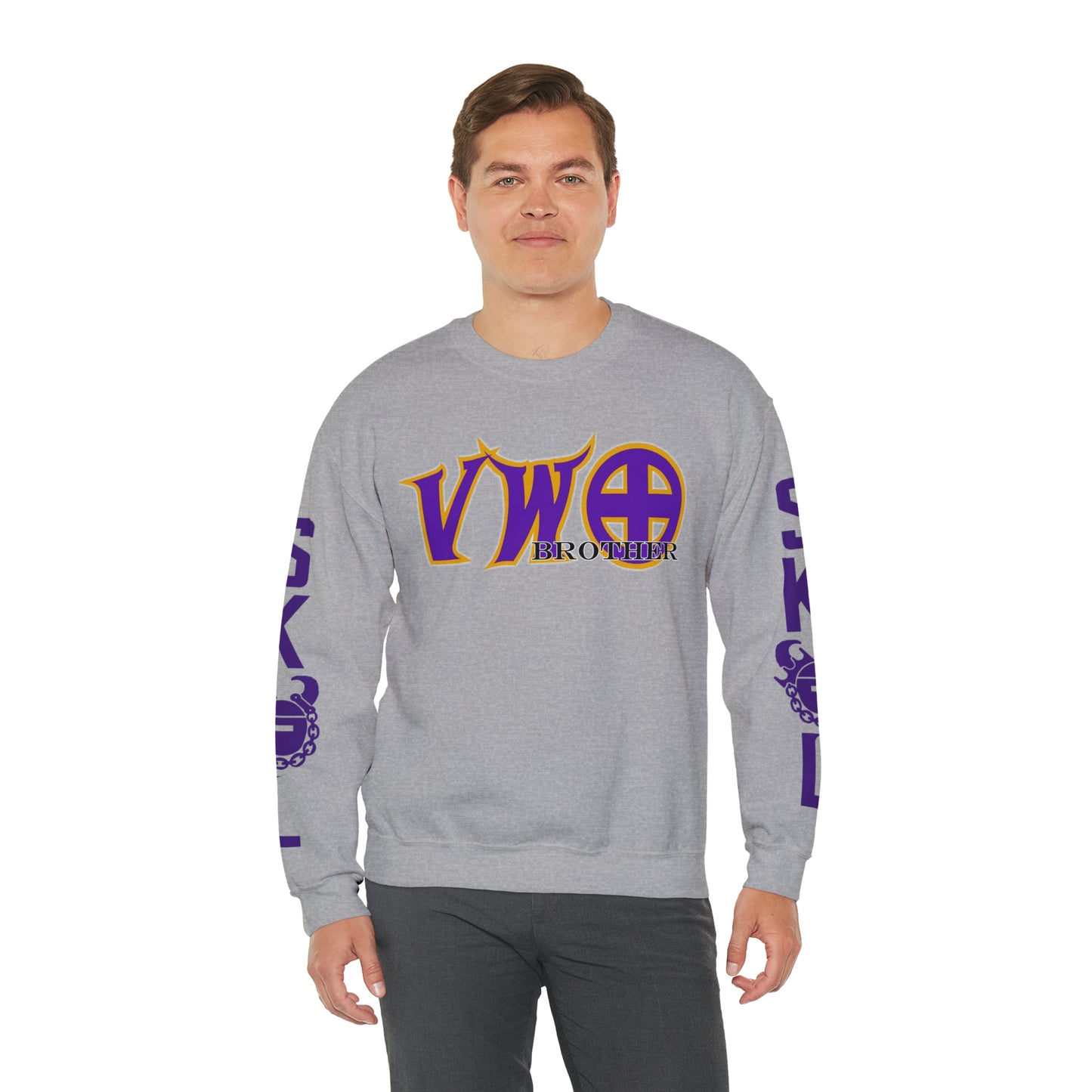 Unisex Heavy Blend™ Crewneck - VWO Brother + The Original (Sleeves)