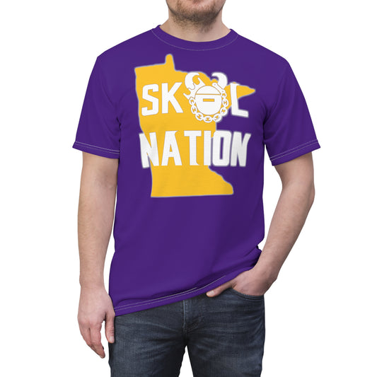 Unisex Cut & Sew Tee - Purple - MN Nation