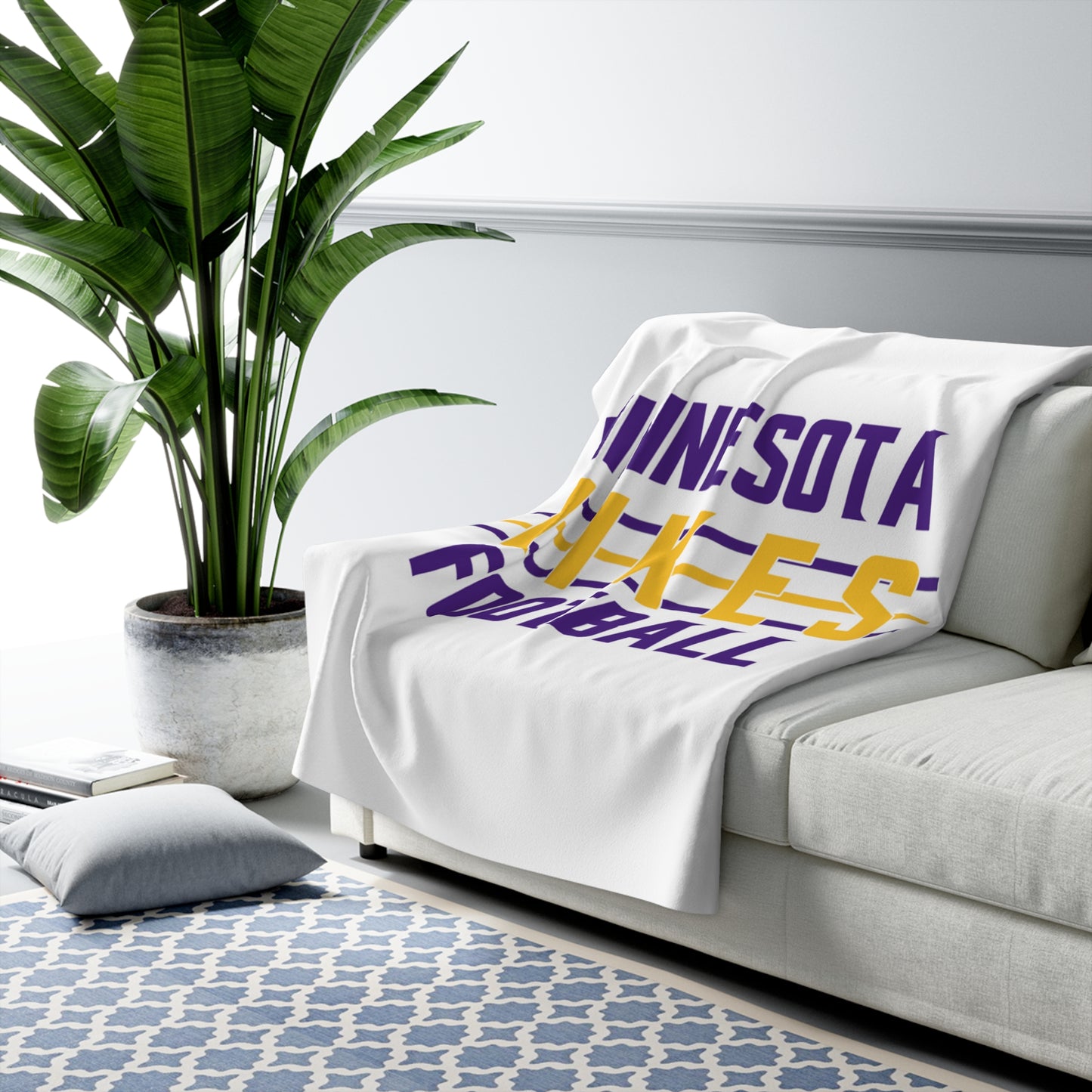 Sherpa Fleece Blanket - Vikes Football