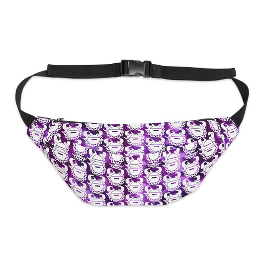 Large Fanny Pack - Purple Tie-Dye/Helmets