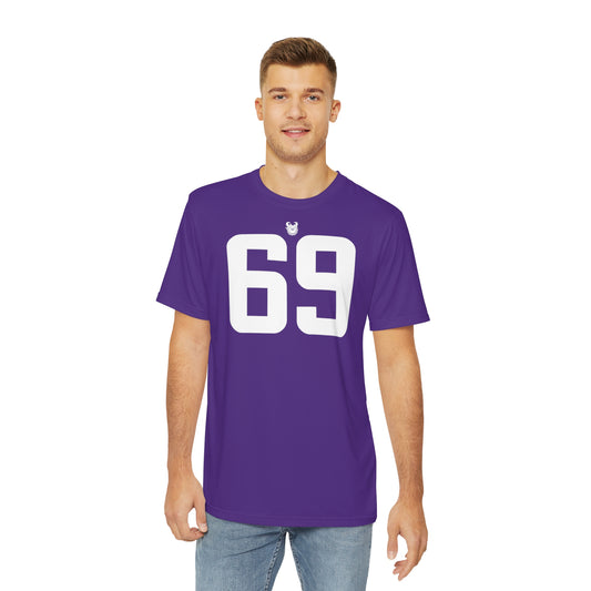 Men's Polyester Tee - Purple - Jersey #69