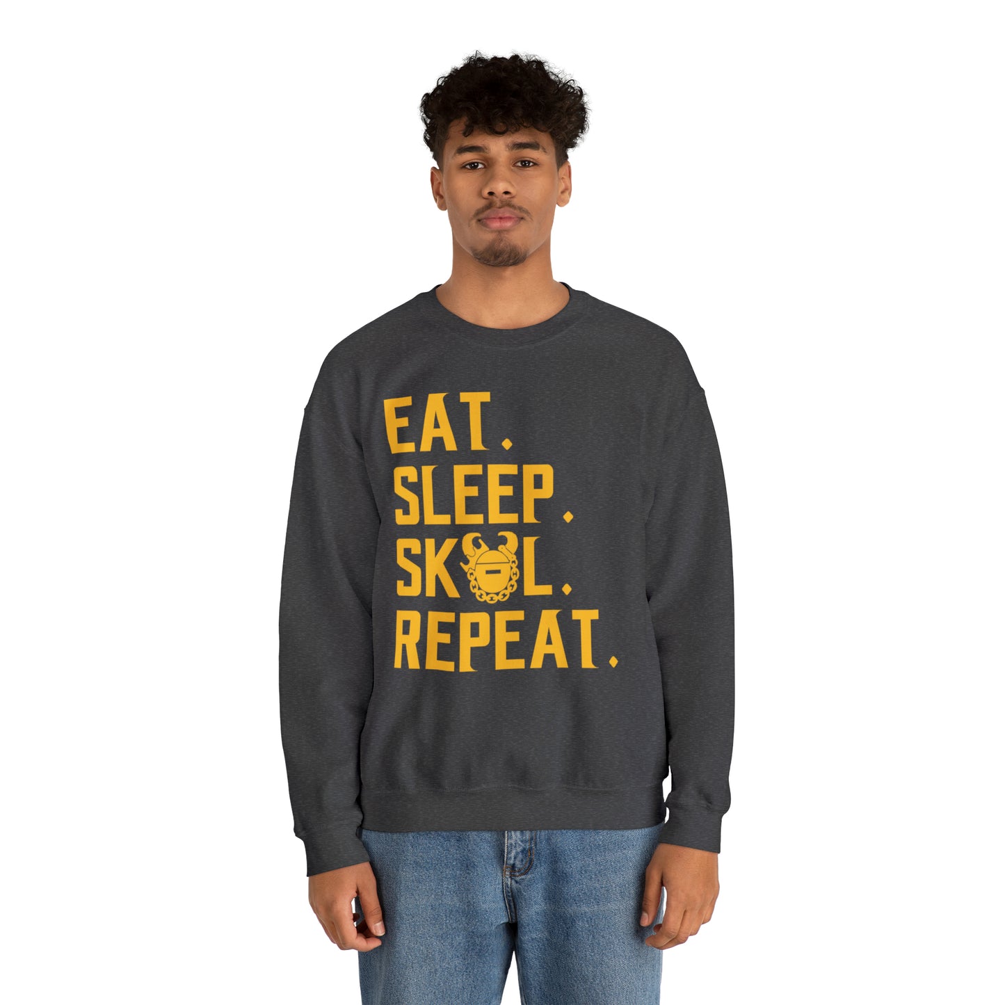 Unisex Heavy Blend™ Crewneck - Eat. Sleep. Repeat.