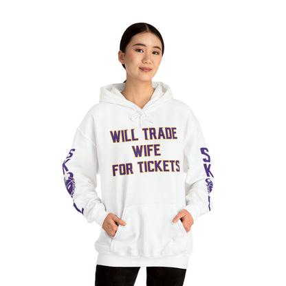 Unisex Heavy Blend™ Hooded Sweatshirt - Wife for Tickets + Original (Sleeves)