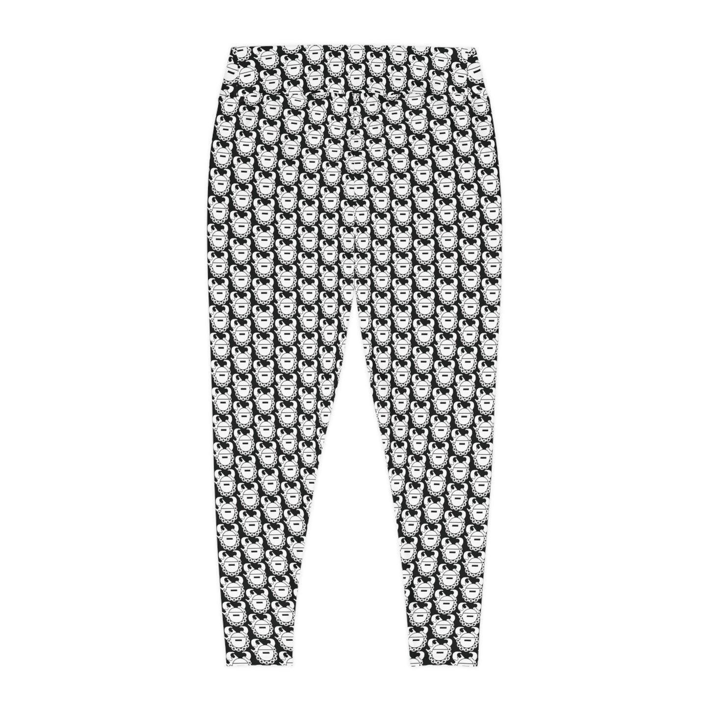 Plus Size Leggings - Black/White Helmets