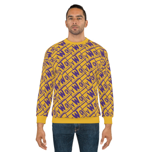 Unisex Crewneck - Gold/Purple - VWO (Framed)