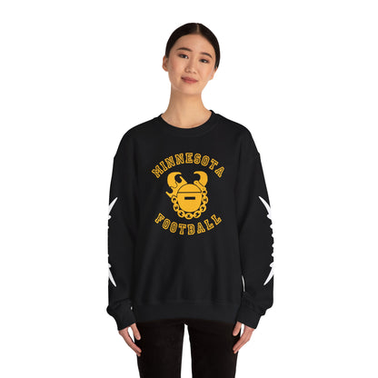 Unisex Heavy Blend™ Crewneck - Minnesota Football + Laces (Sleeves)